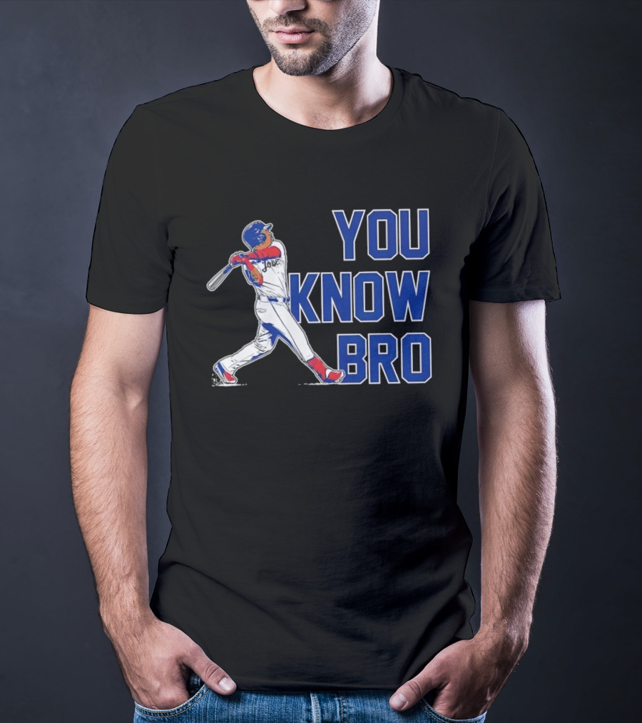 Cleveland Guardians Jose Ramirez You Know Bro Swing Baseball T-Shirt