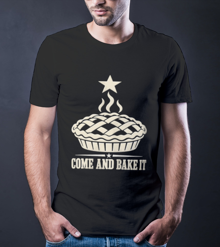 Come And Bake It Pie Star Icon Lattice T-Shirt