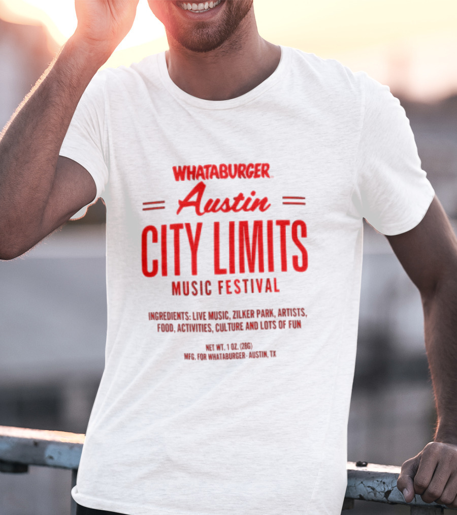 Whataburger Austin City Limits Music Festival Zilker Park Live Music Food Art Austin Texas T-Shirt