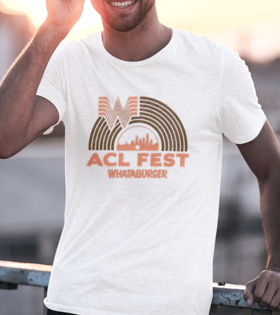 ACL Fest Whataburger Collaboration With Austin City Limits Music Festival Record T-Shirt