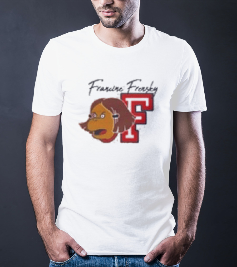 Francine Frensky F Arthur Cartoon Character Face Animation T-Shirt