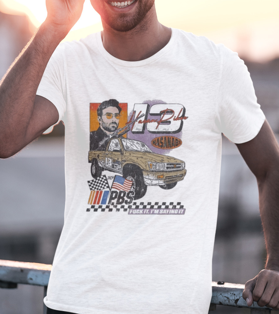 Hasan Piker Hasanabi 13 Racing Car Checkered Flag PRS USA Flag Comrade T-Shirt