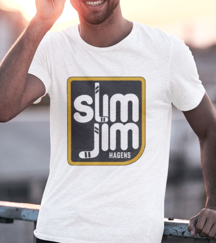 Hagens Slim Jim Hockey Stick Visual T-Shirt