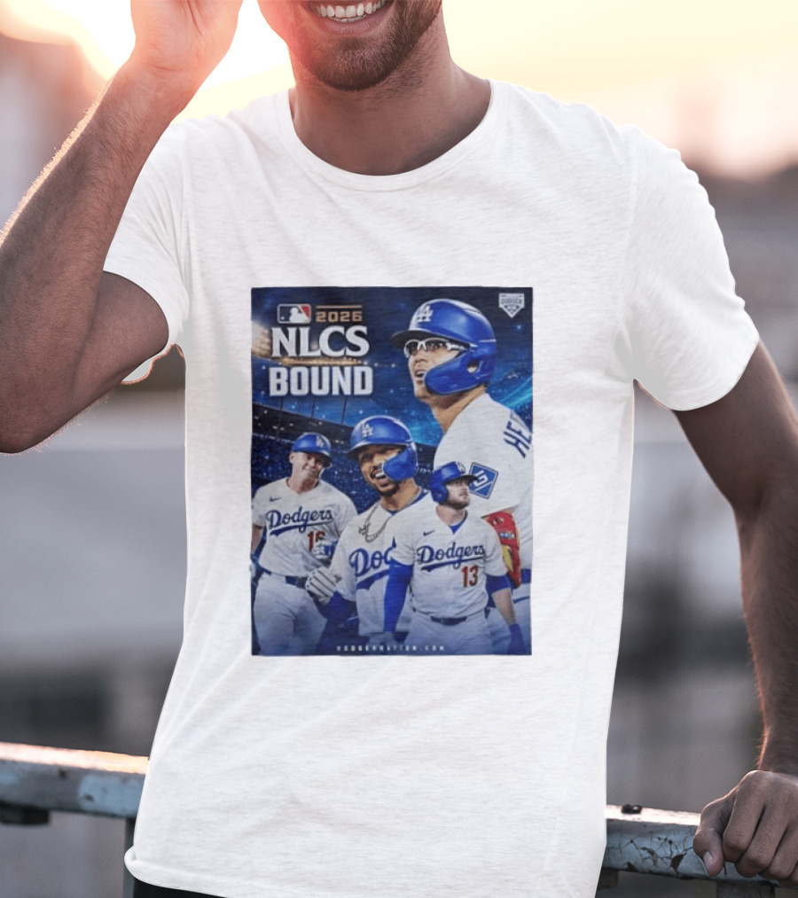 MLB 2026 NLCS Bound Los Angeles Dodgers Baseball Players T-Shirt