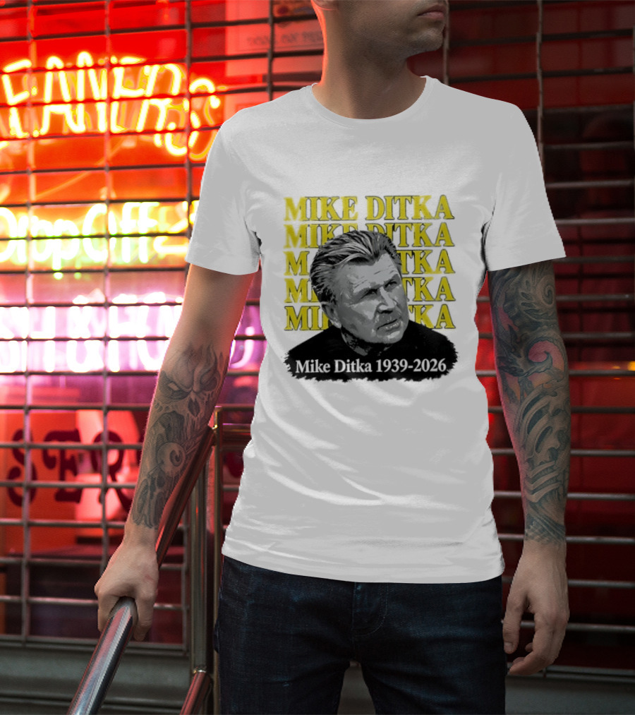 Mike Ditka Da Coach Chicago Bears 1939 2023 In Loving Memory T-Shirt