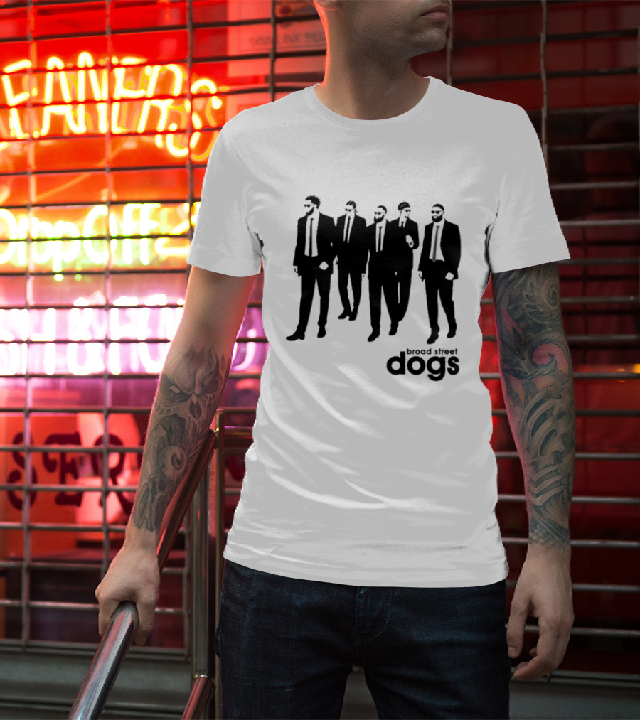Philadelphia 76ers Broad Street Dogs Reservoir Dogs T-Shirt