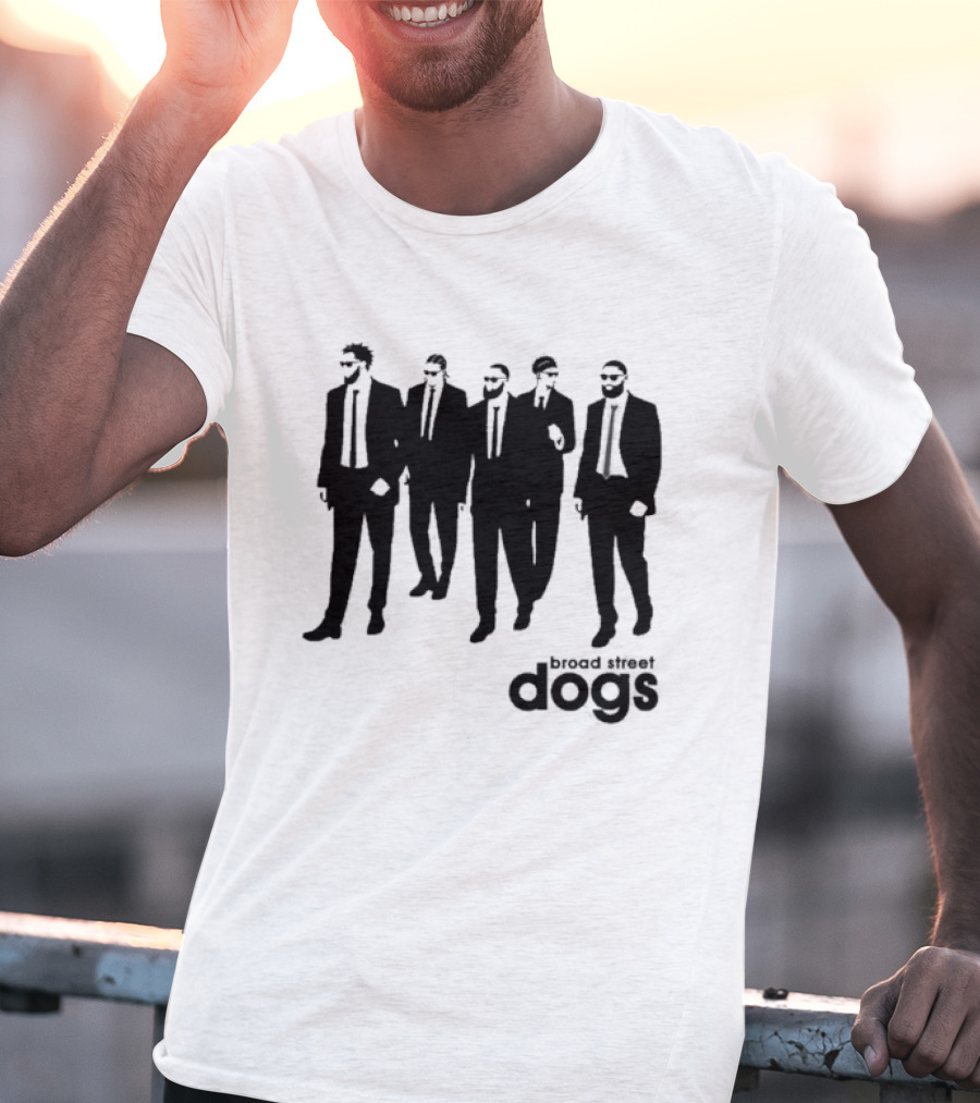Philadelphia 76ers Broad Street Dogs Reservoir Dogs T-Shirt