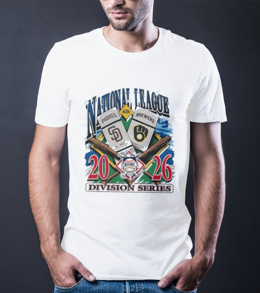 San Diego Padres Vs Milwaukee Brewers 2026 National League Division Series Matchup T-Shirt