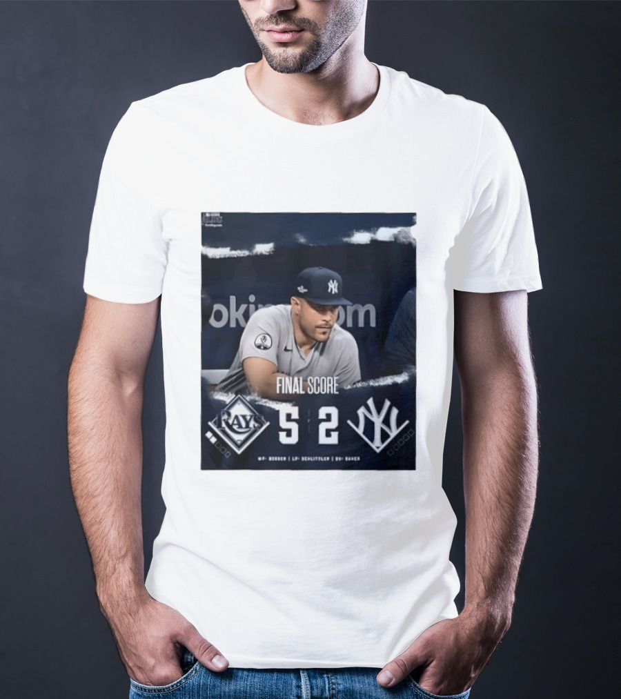 Final Score Tampa Bay Rays 5 New York Yankees 2 ALDS T-Shirt