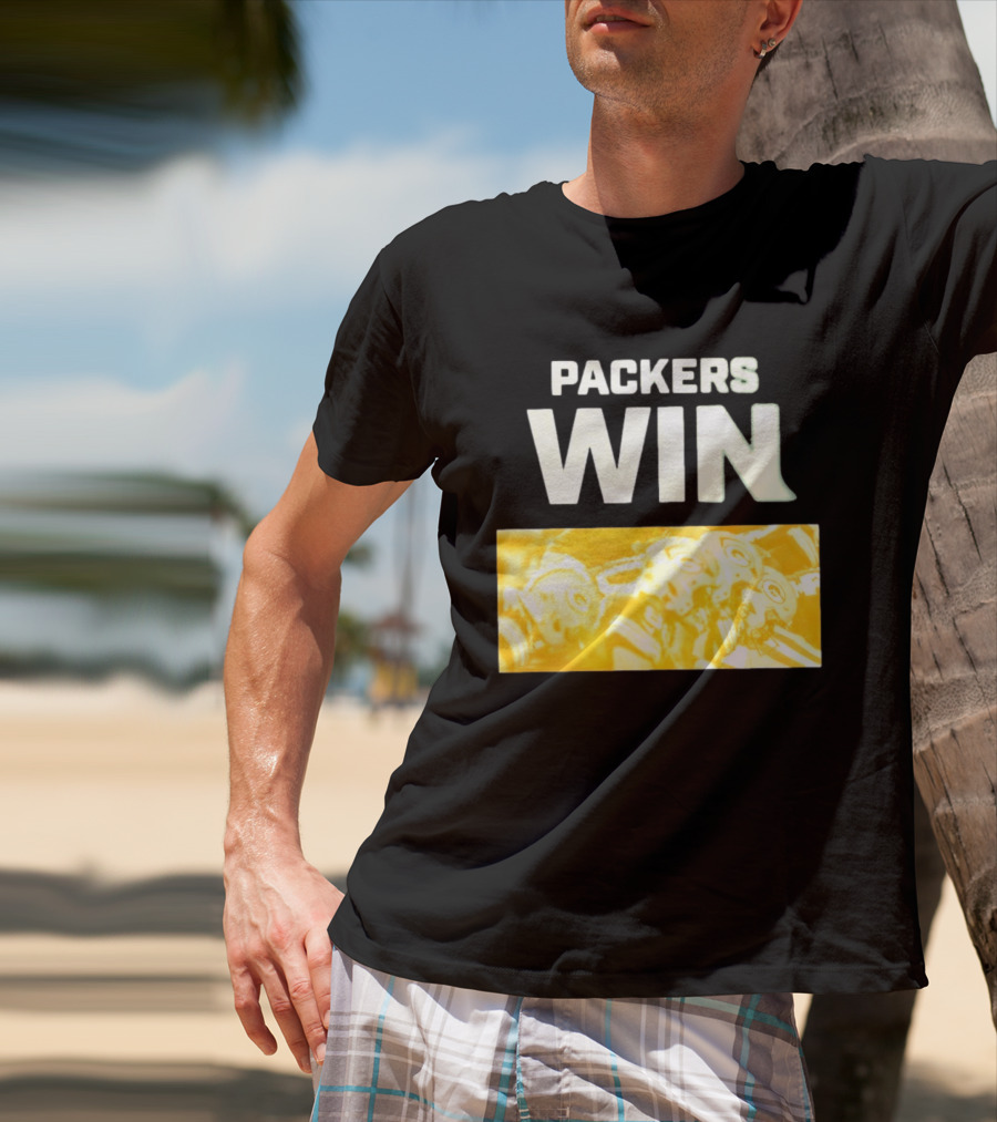 Packers Win Football Helmets Celebration T-Shirt