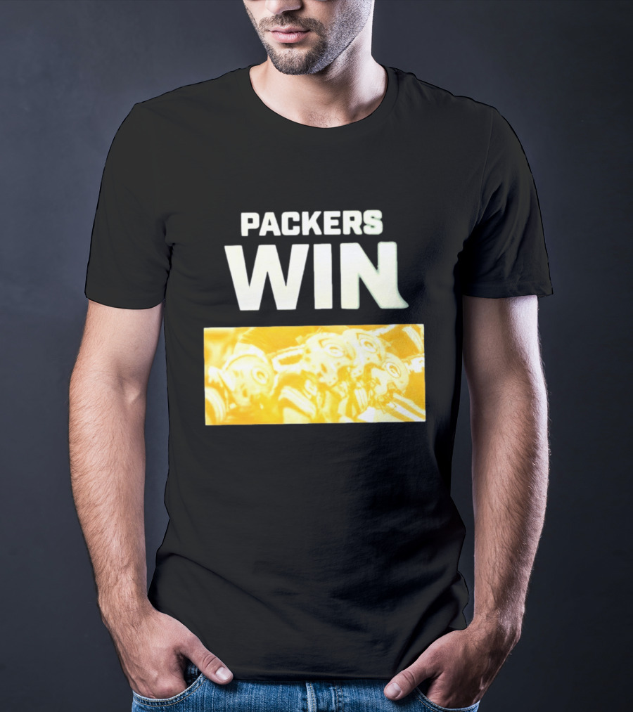 Packers Win Football Helmets Celebration T-Shirt