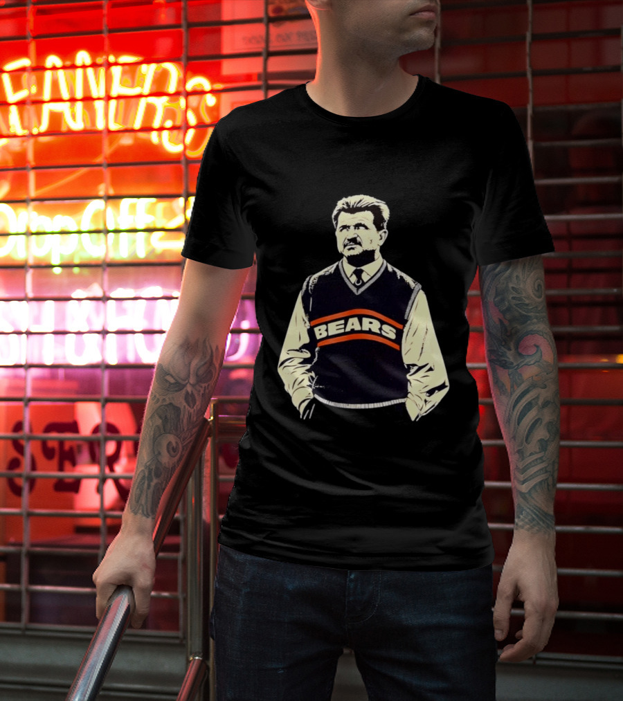 Legends DA Coach Chicago Bears Mike Ditka Bears Vest T-Shirt