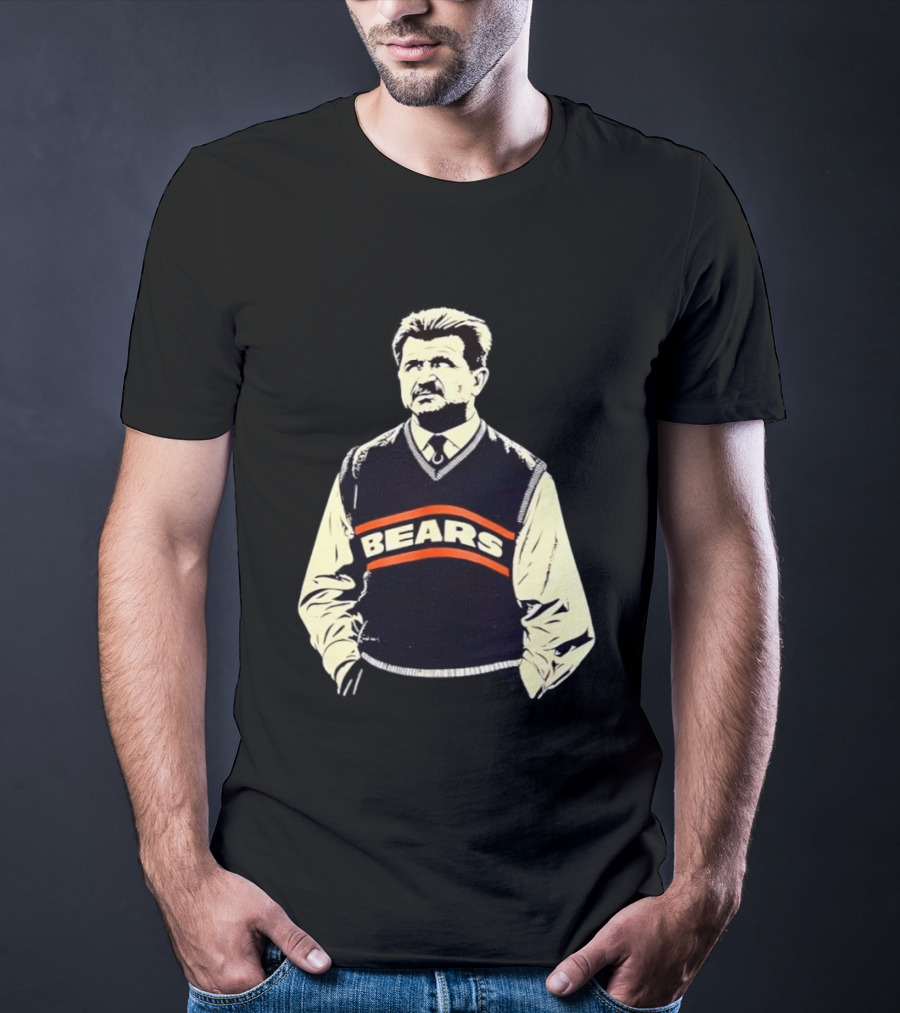 Legends DA Coach Chicago Bears Mike Ditka Bears Vest T-Shirt