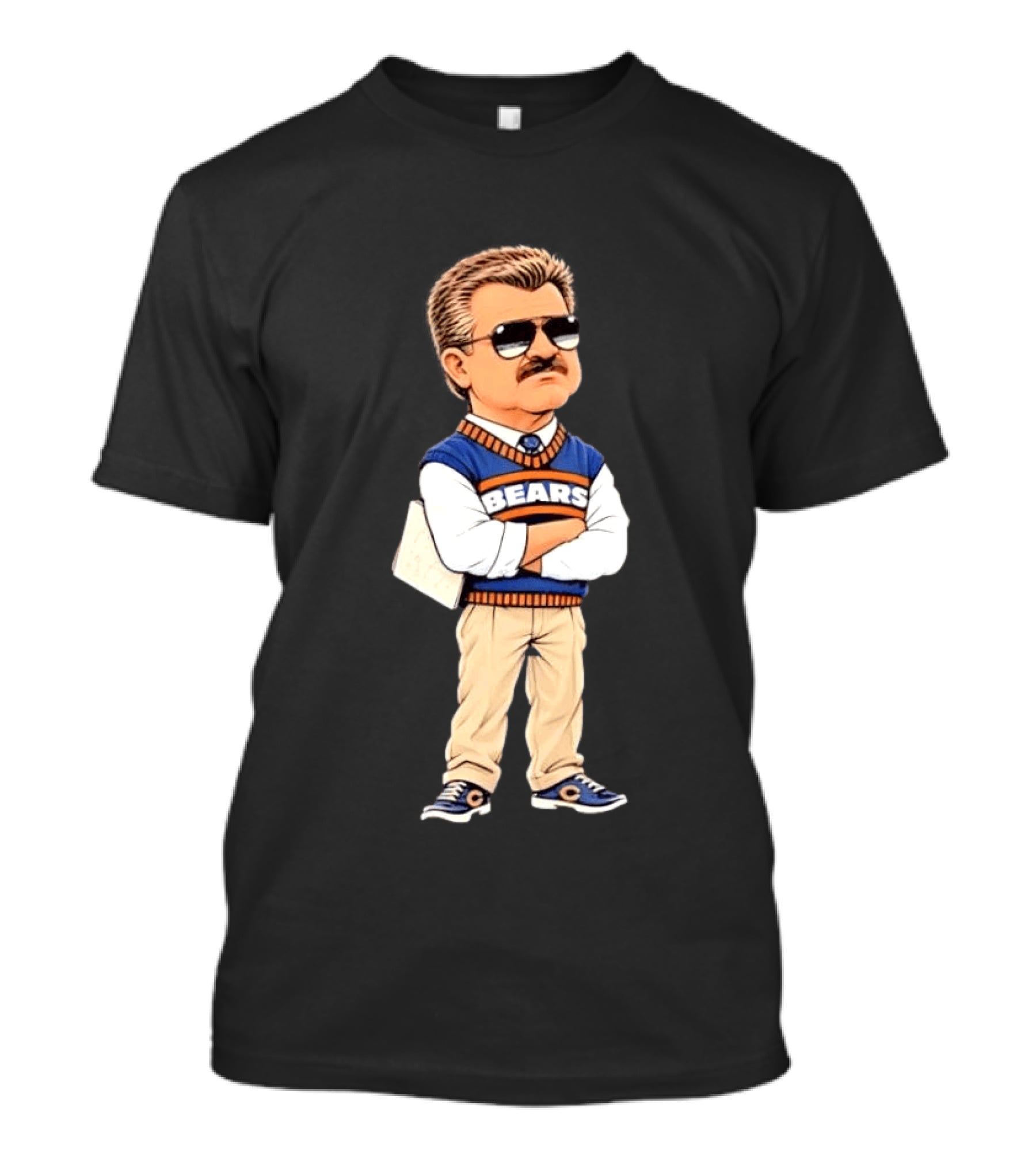 Mike Ditka Cartoon Character Chicago Bears Legend T-Shirt
