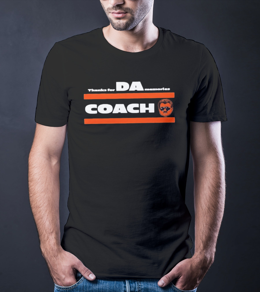Thank For DA Memories Coach Mike Ditka Chicago Bears Football T-Shirt