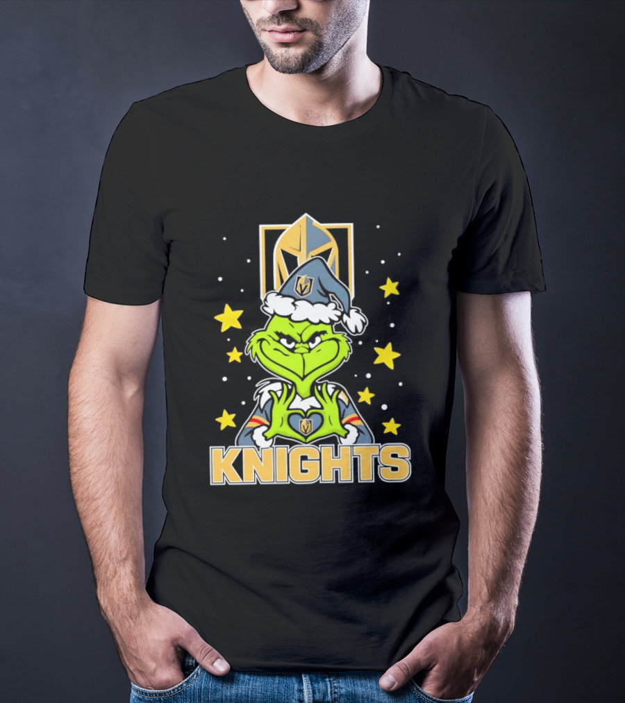 Vegas Golden Knights Grinch Christmas T-Shirt