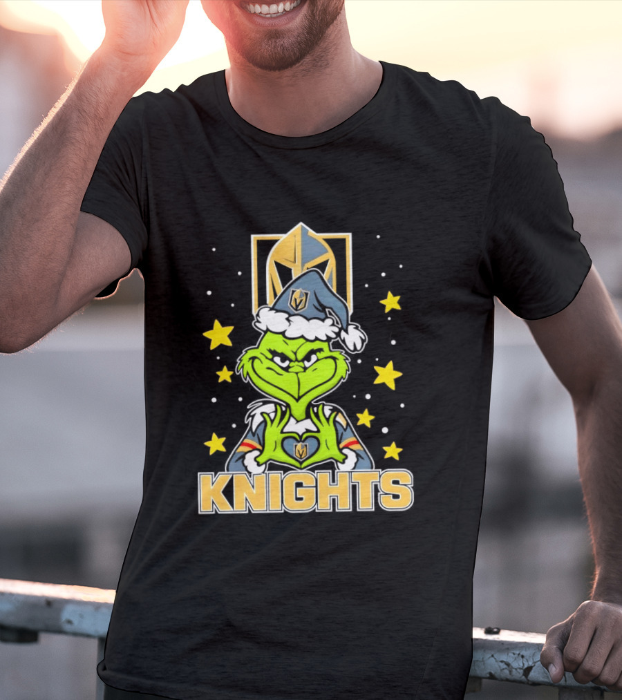 Vegas Golden Knights Grinch Christmas T-Shirt
