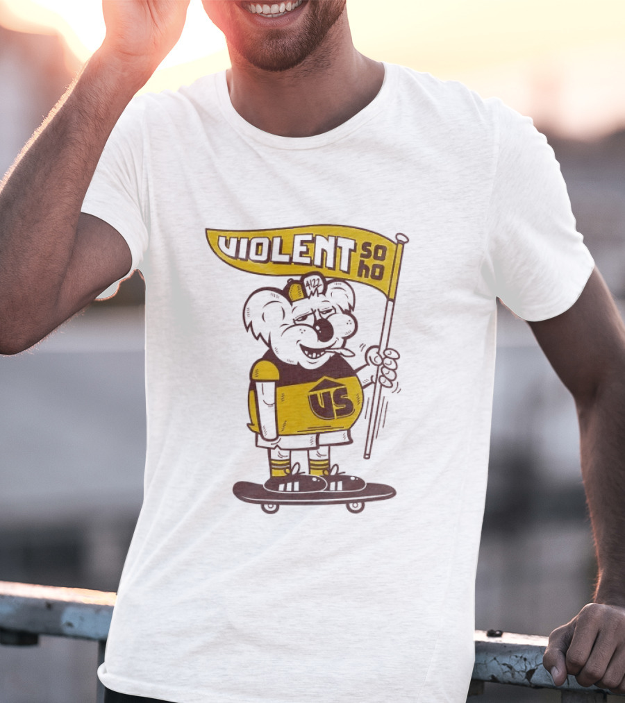 Violent Soho Brisbane Bears US Koala Skateboarding Fan T-Shirt