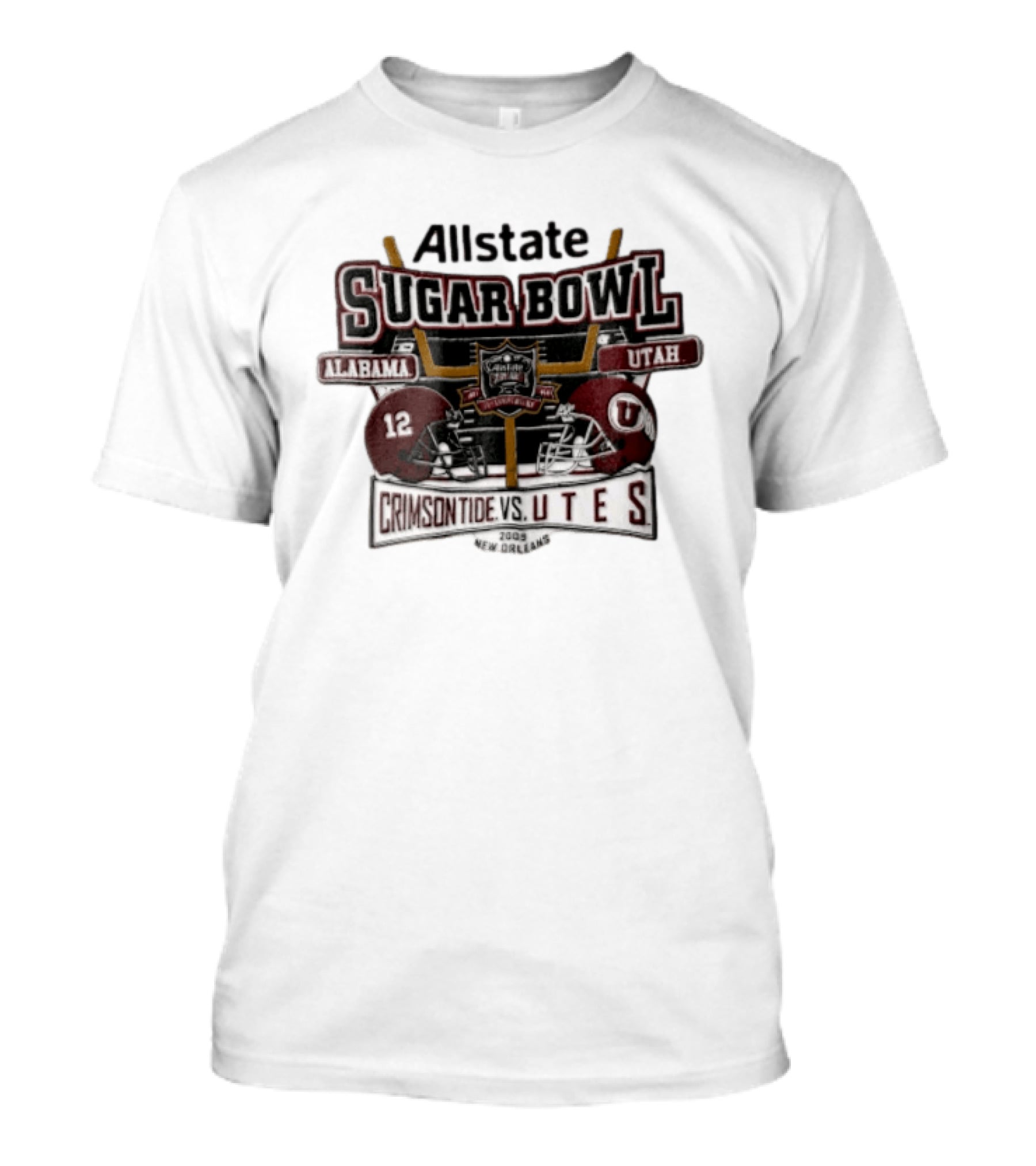 Allstate Sugar Bowl Alabama Crimson Tide Vs Utah Utes 2009 New Orleans T-Shirt