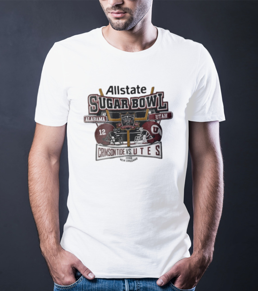 Allstate Sugar Bowl Alabama Crimson Tide Vs Utah Utes 2009 New Orleans T-Shirt