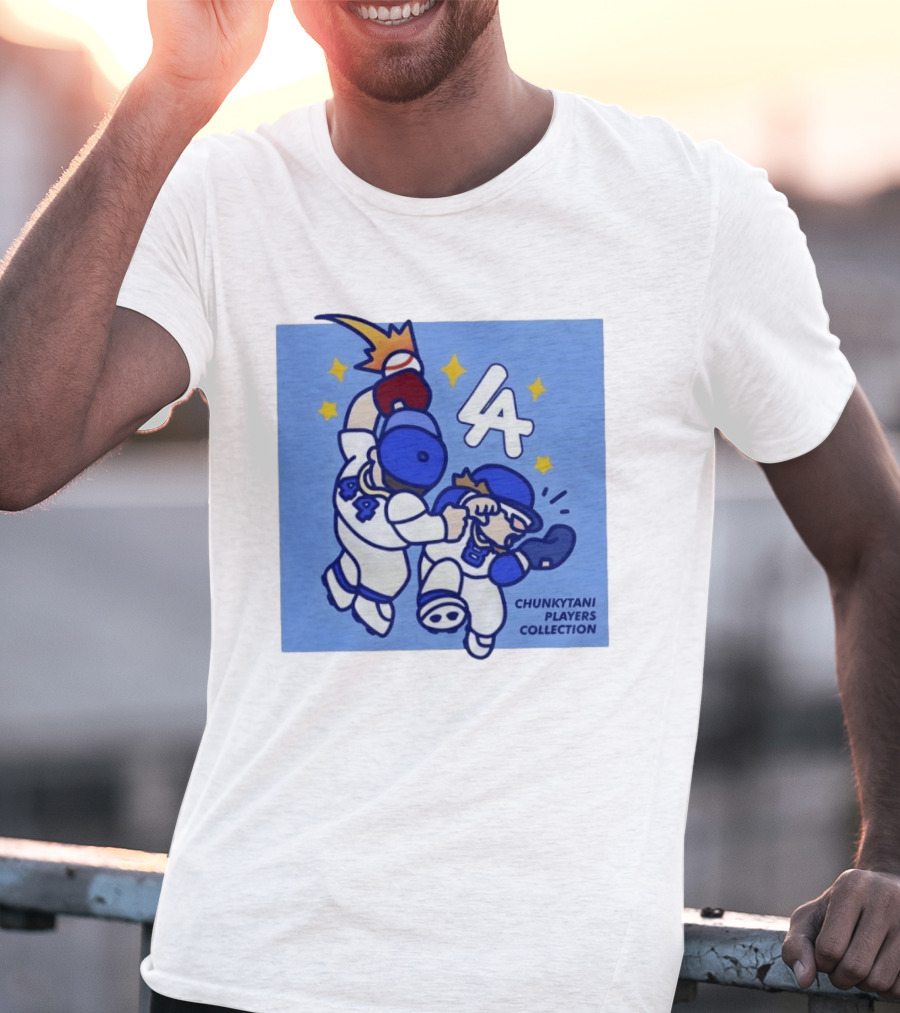 Chunkytani Players Collection LA 44 Baseball Los Angeles T-Shirt