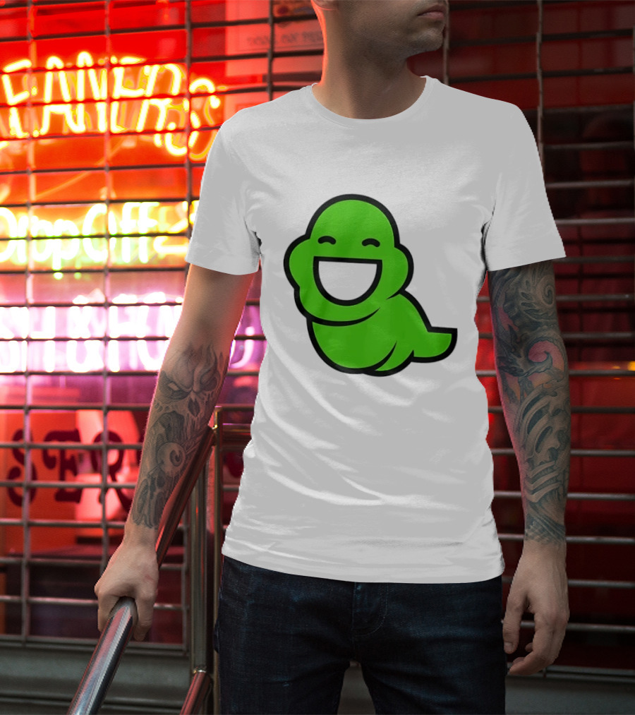 Homestuck John Egbert Slime Ghost Green Smiling T-Shirt