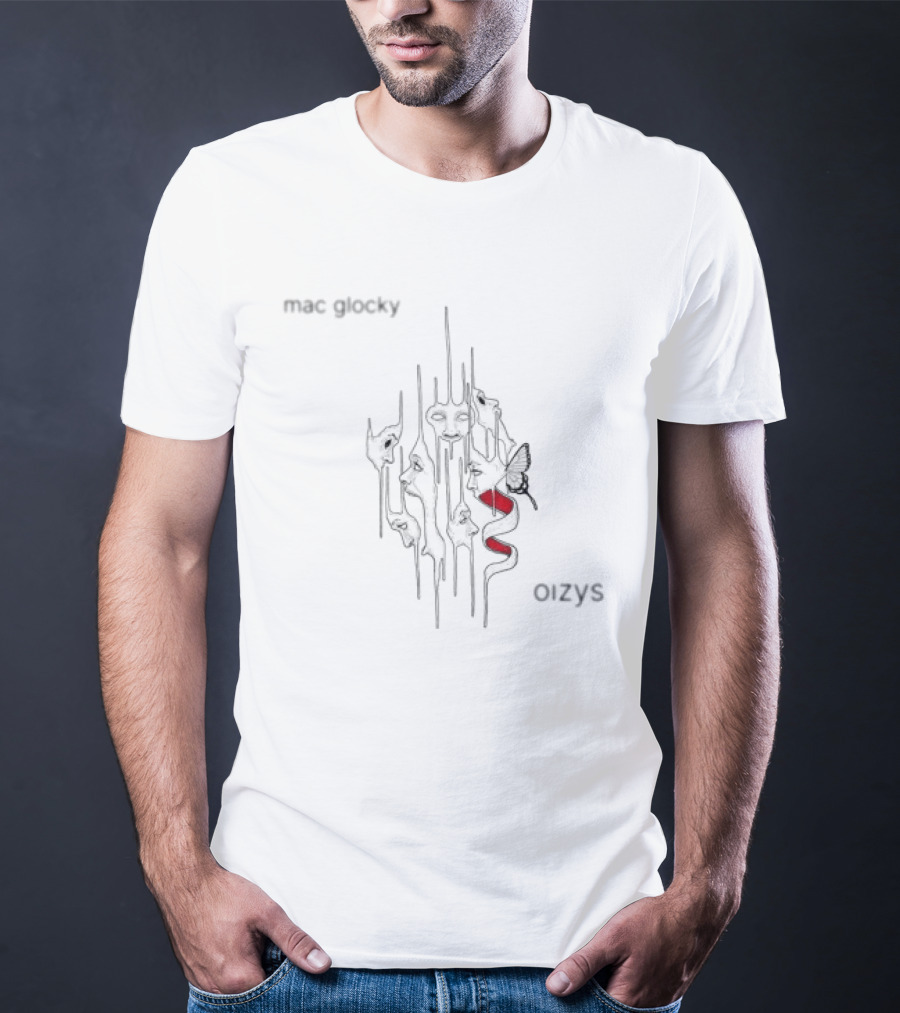 Mac Glocky Oizys Snake And Butterfly T-Shirt