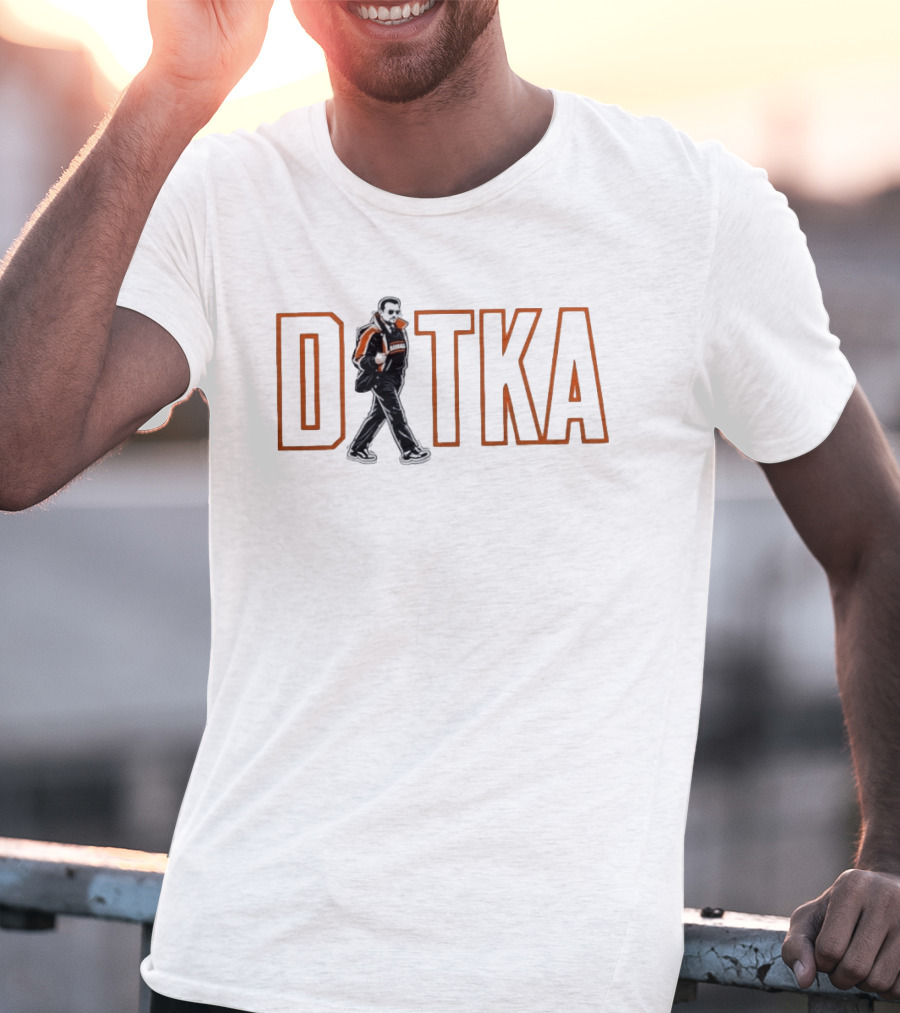 Mike Ditka Chicago Bears Walking Graphic Football Mashup T-Shirt