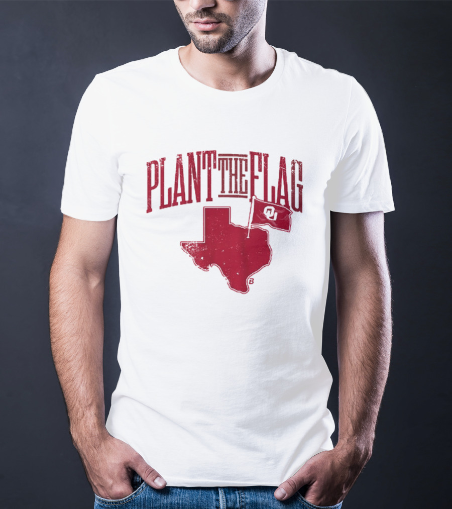 Oklahoma Sooners Football Plant The Flag OU Texas Rivalry T-Shirt
