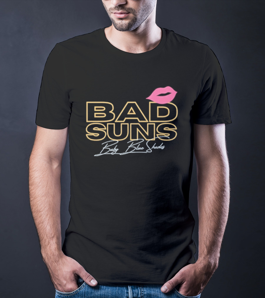 Bad Suns Baby Blue Shades Pink Lips T-Shirt