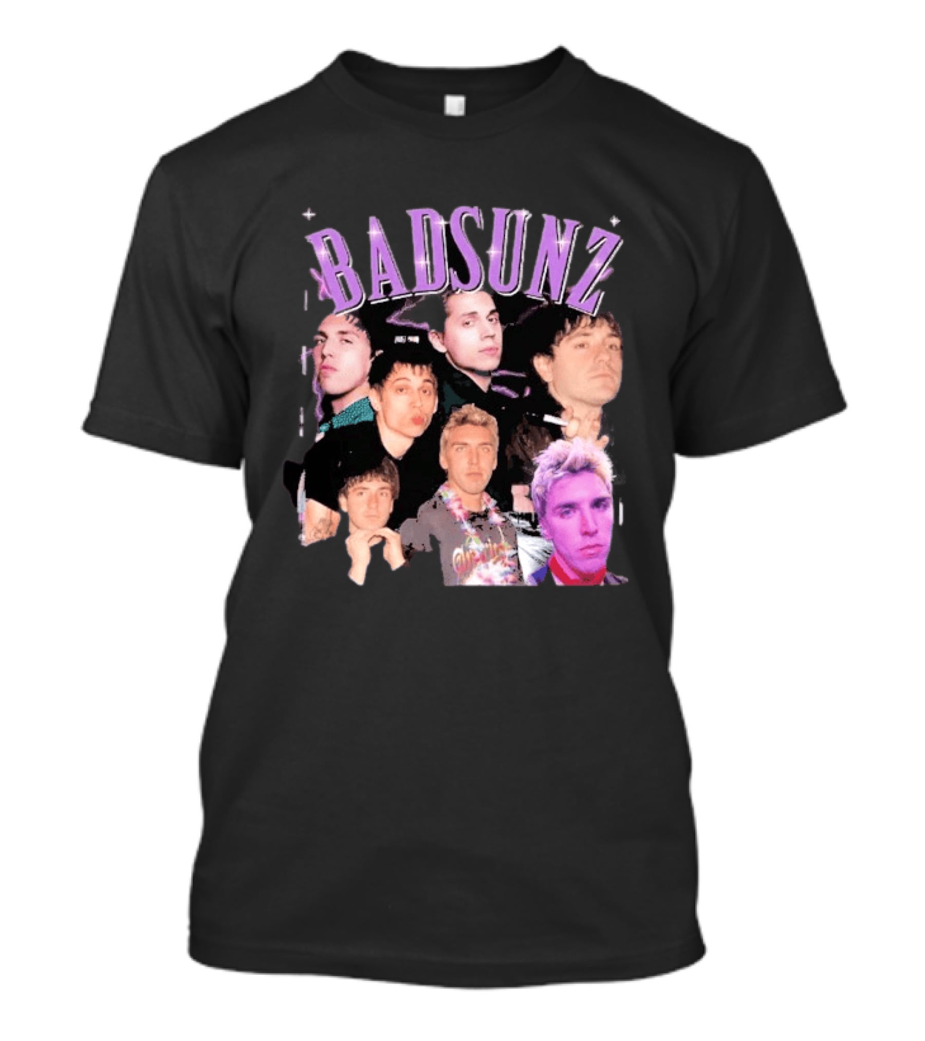 BAD SUNS BAD SUNZ Music Band Collage T-Shirt
