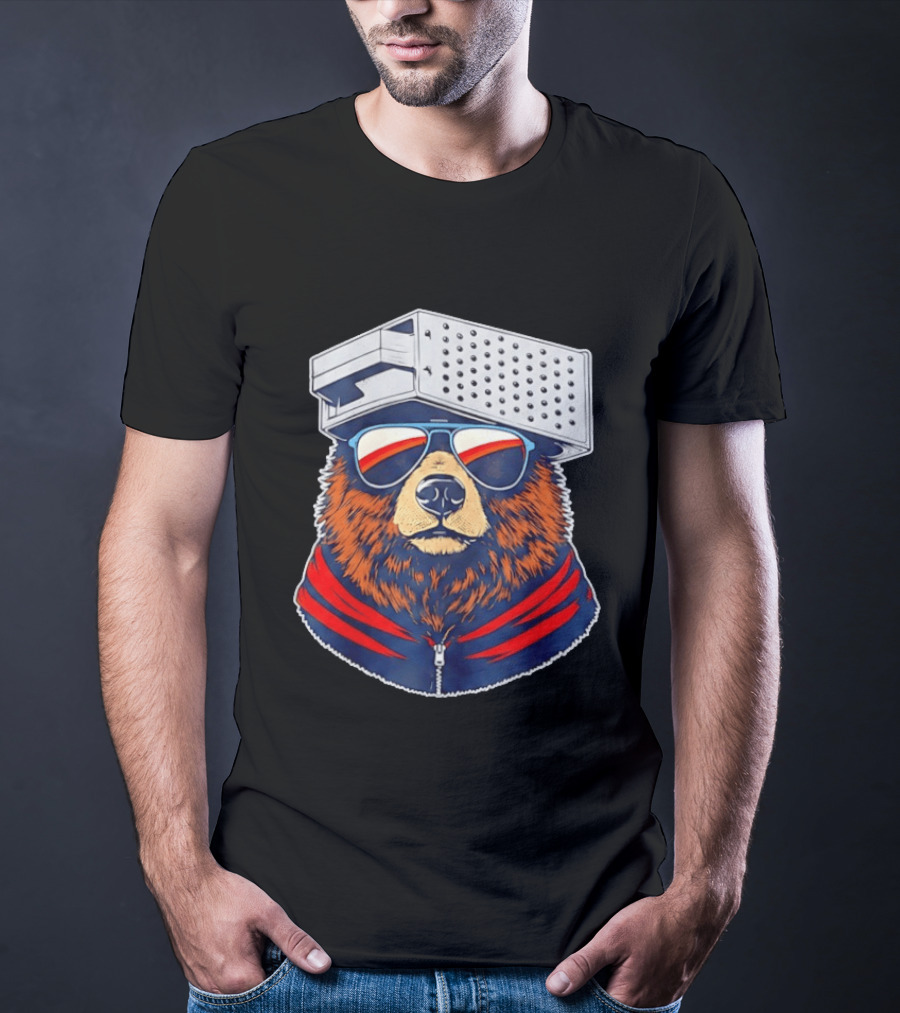 Chicago Bears Vs Green Bay Packers Bear With Grater Hat And Sunglasses 2026 T-Shirt
