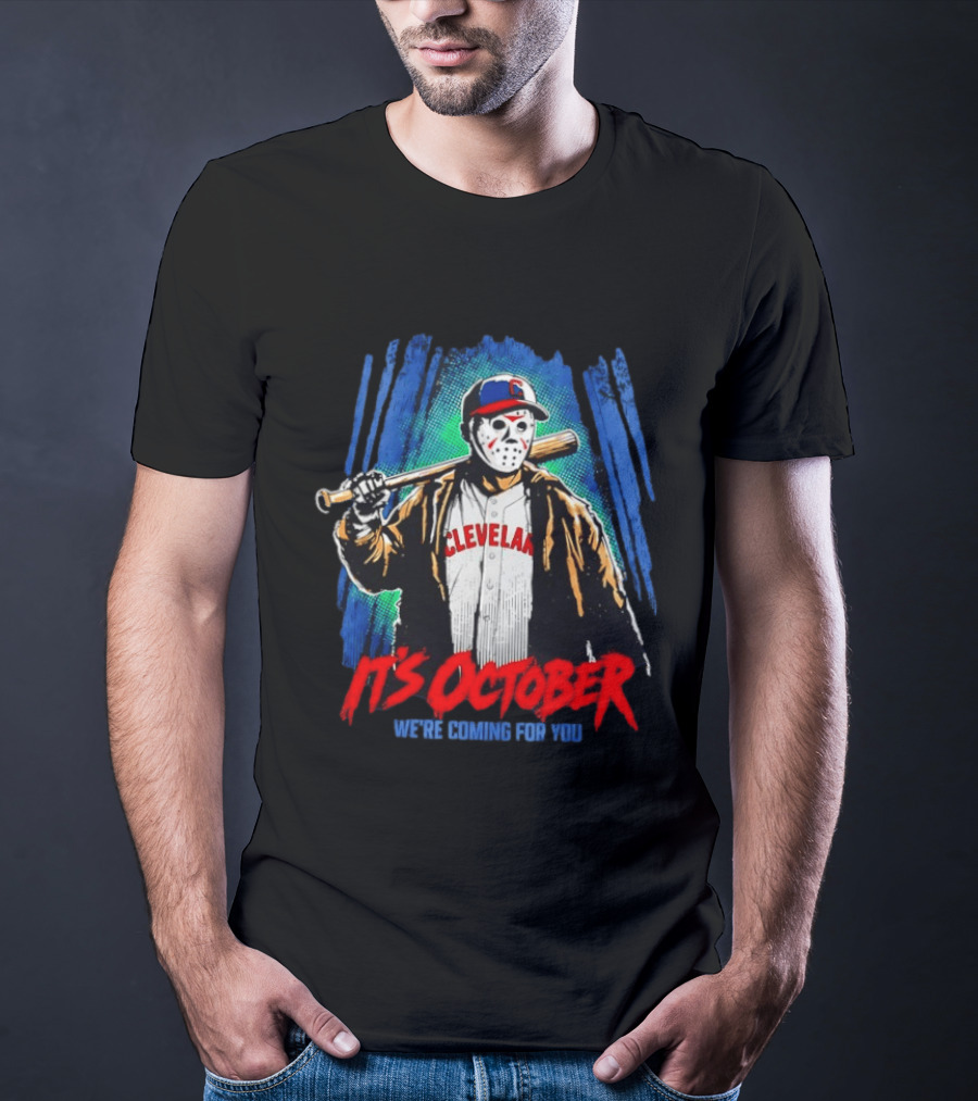 Cleveland Guardians Jason Voorhees It's October 2026 We're Coming For You Halloween T-Shirt