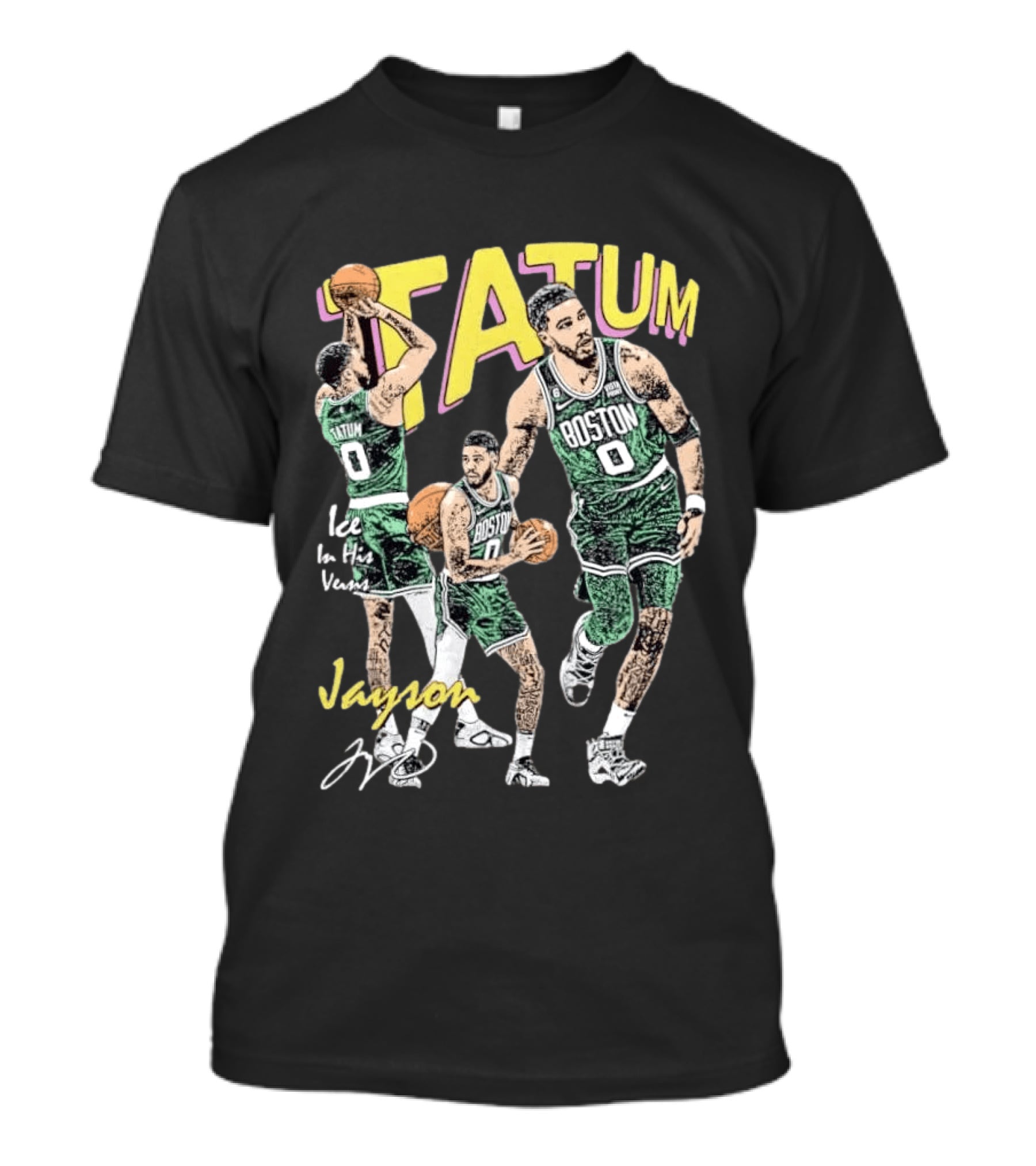 Tatum Boston Celtics Ice In His Veins Jayson 0 T-Shirt