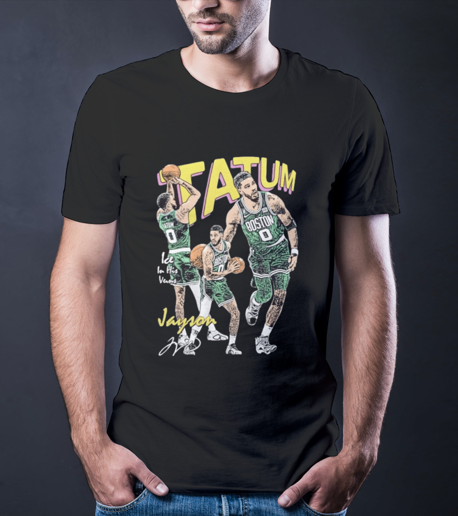 Tatum Boston Celtics Ice In His Veins Jayson 0 T-Shirt