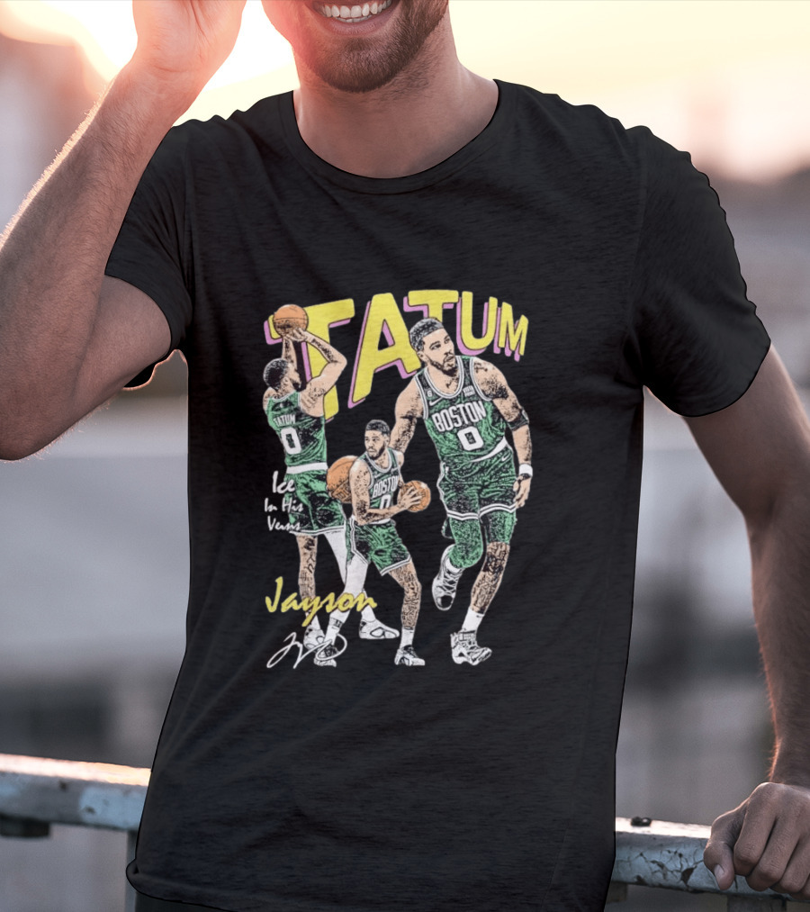 Tatum Boston Celtics Ice In His Veins Jayson 0 T-Shirt