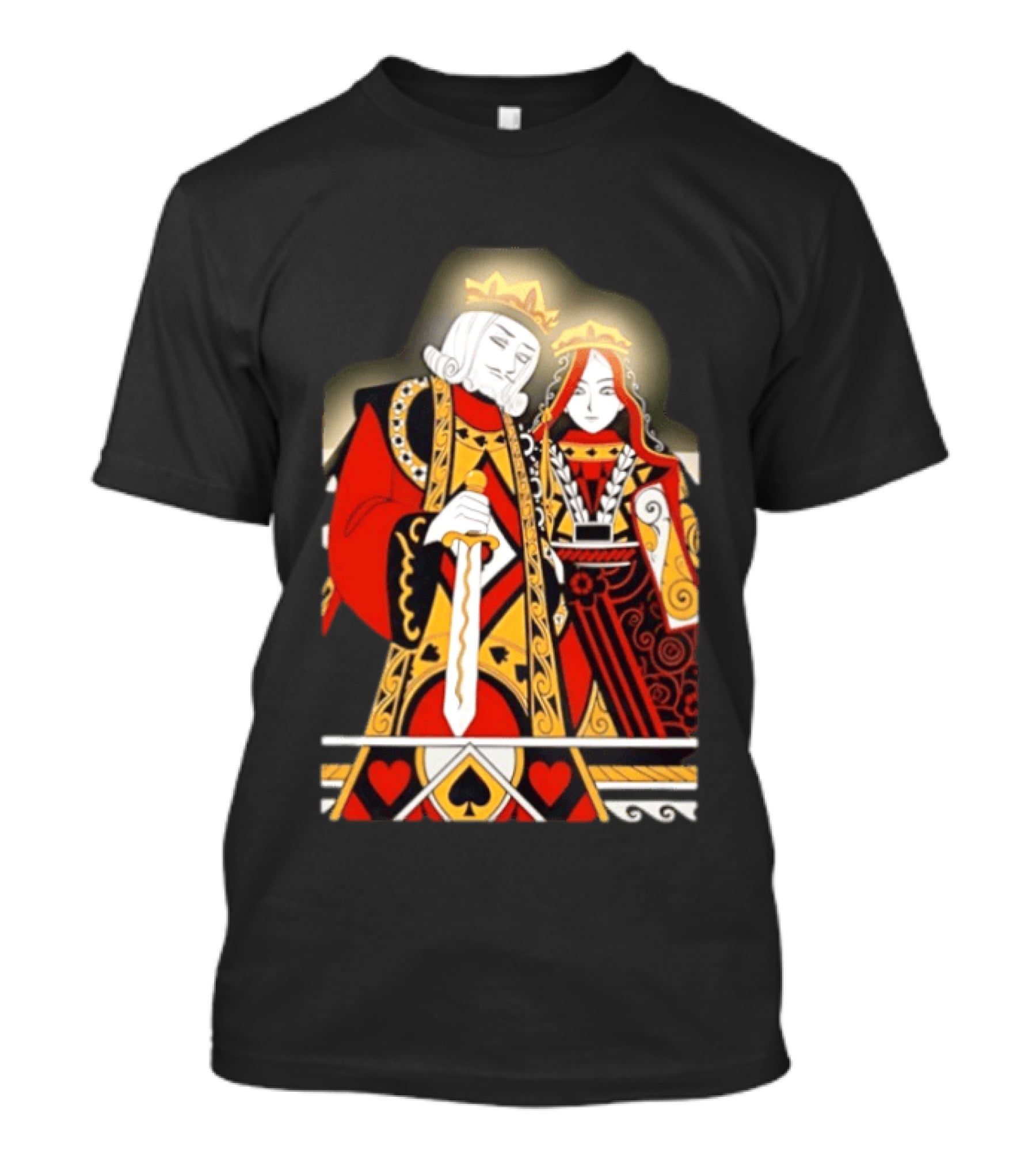 King And Queen Playing Card T-Shirt
