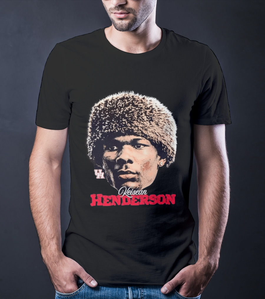 NCAA Football Houston Cougars Keisean Henderson UH Beanie T-Shirt