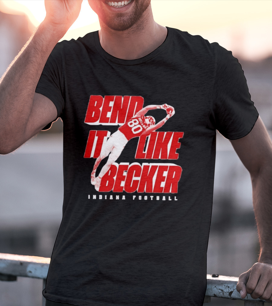 Indiana Football Bend It Like Becker T-Shirt