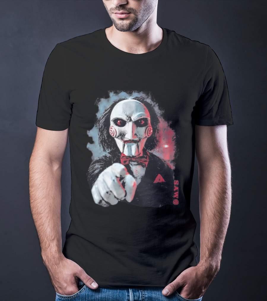 Saw Horror Film Jigsaw Puppet Halloween Costume T-Shirt