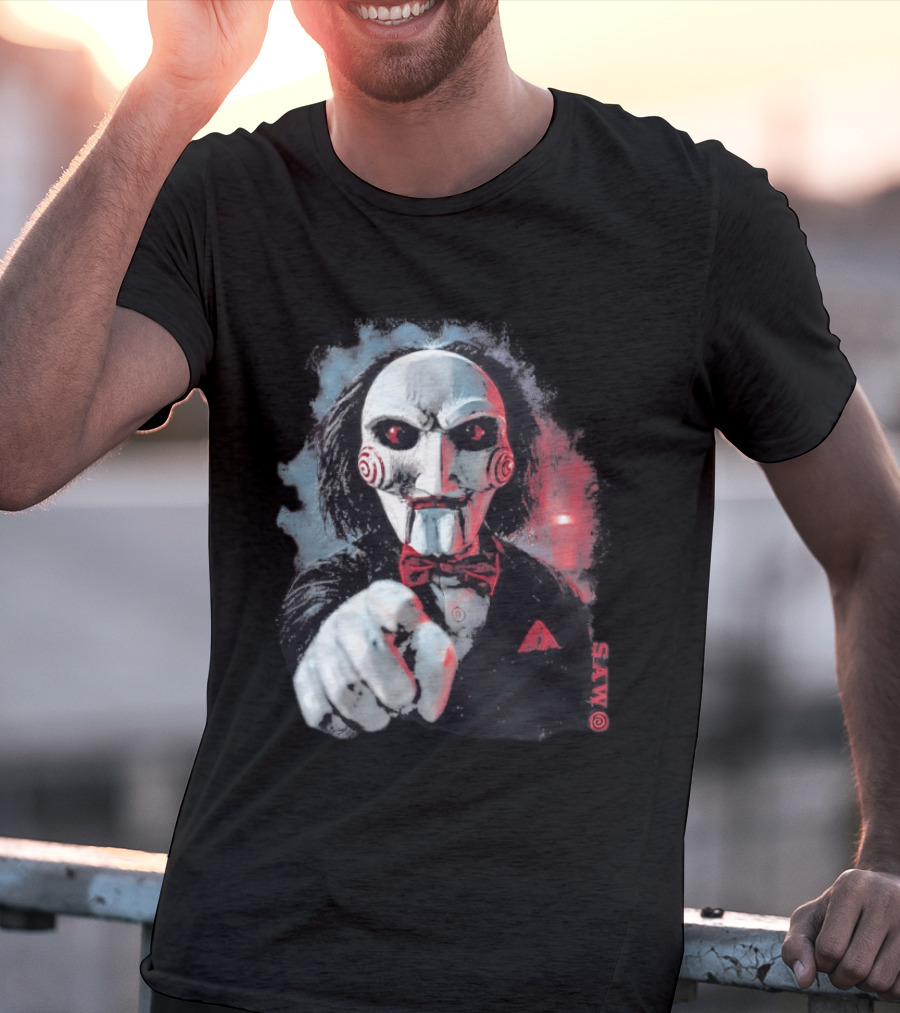 Saw Horror Film Jigsaw Puppet Halloween Costume T-Shirt