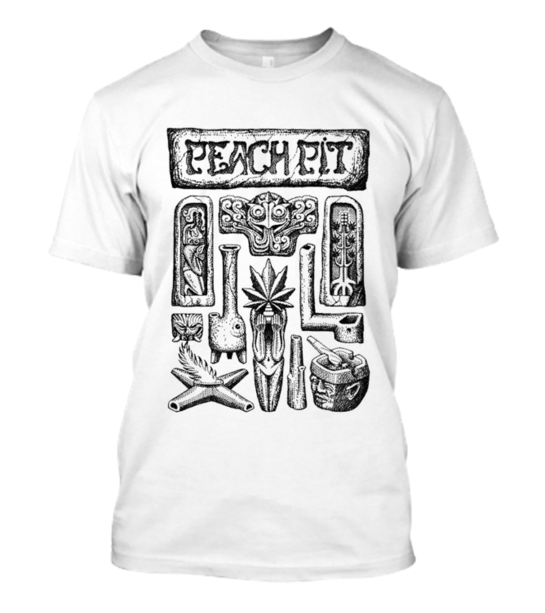 Peach Pit Paraphernalia Collection Decorative T-Shirt