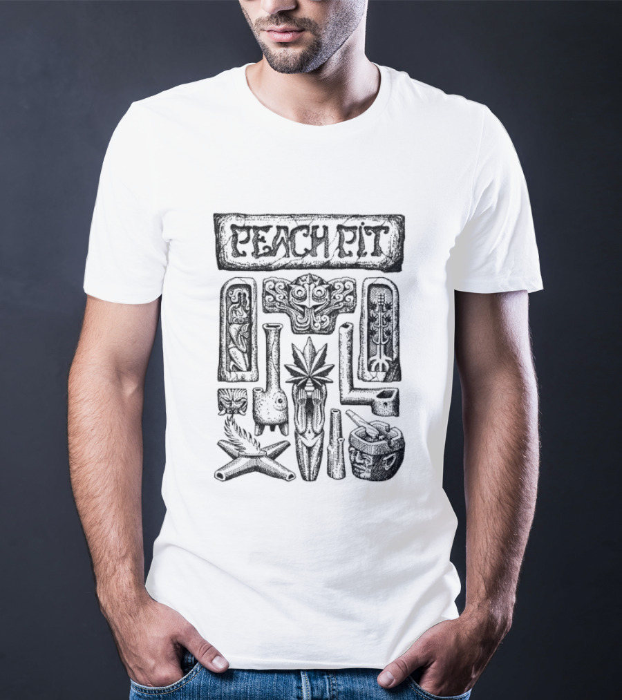 Peach Pit Paraphernalia Collection Decorative T-Shirt