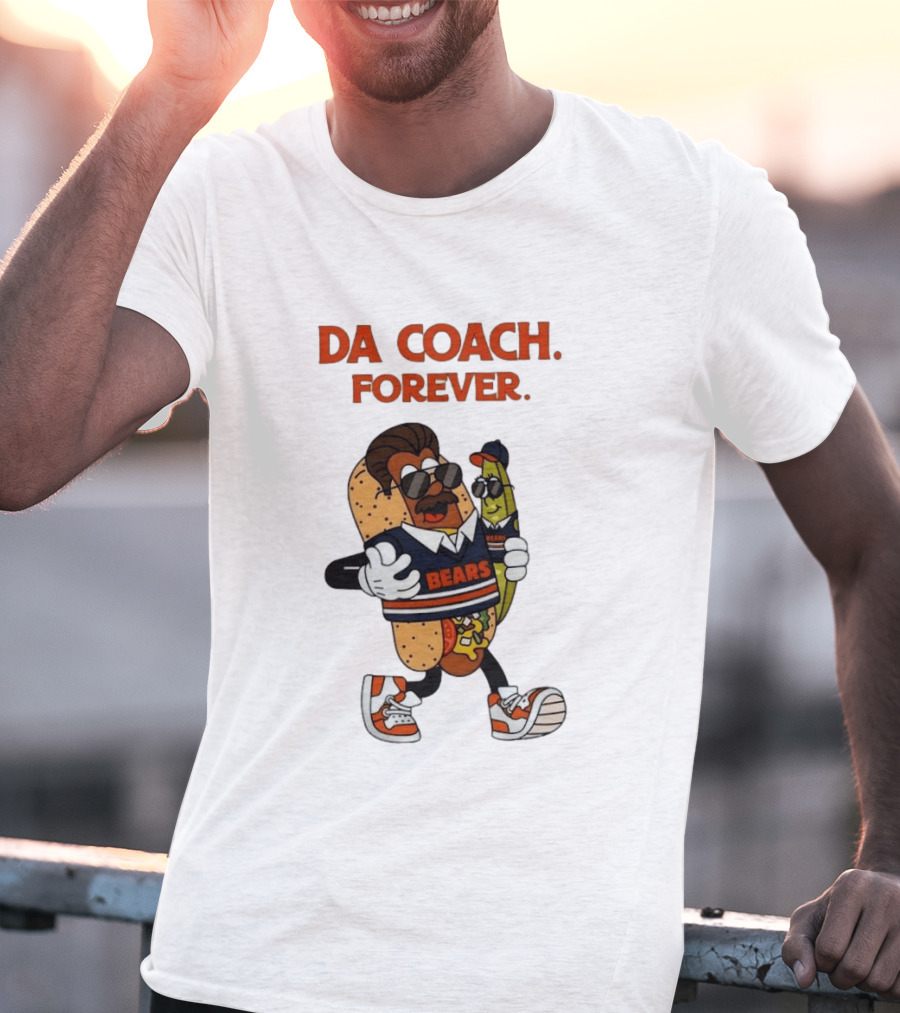 Da Coach Forever Bears Chicago Hot Dog T-Shirt