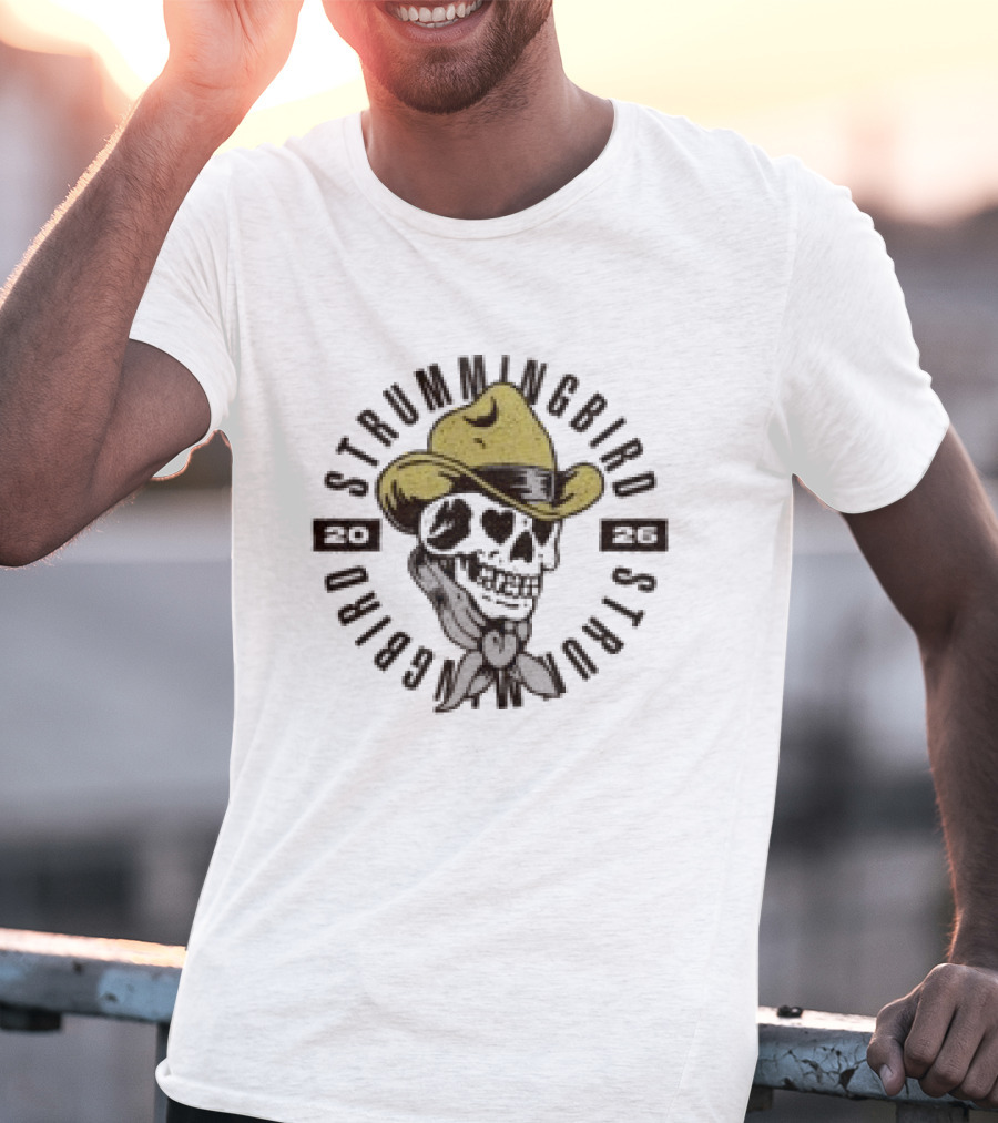 Strummingbird Store Cowboy Skull Western T-Shirt
