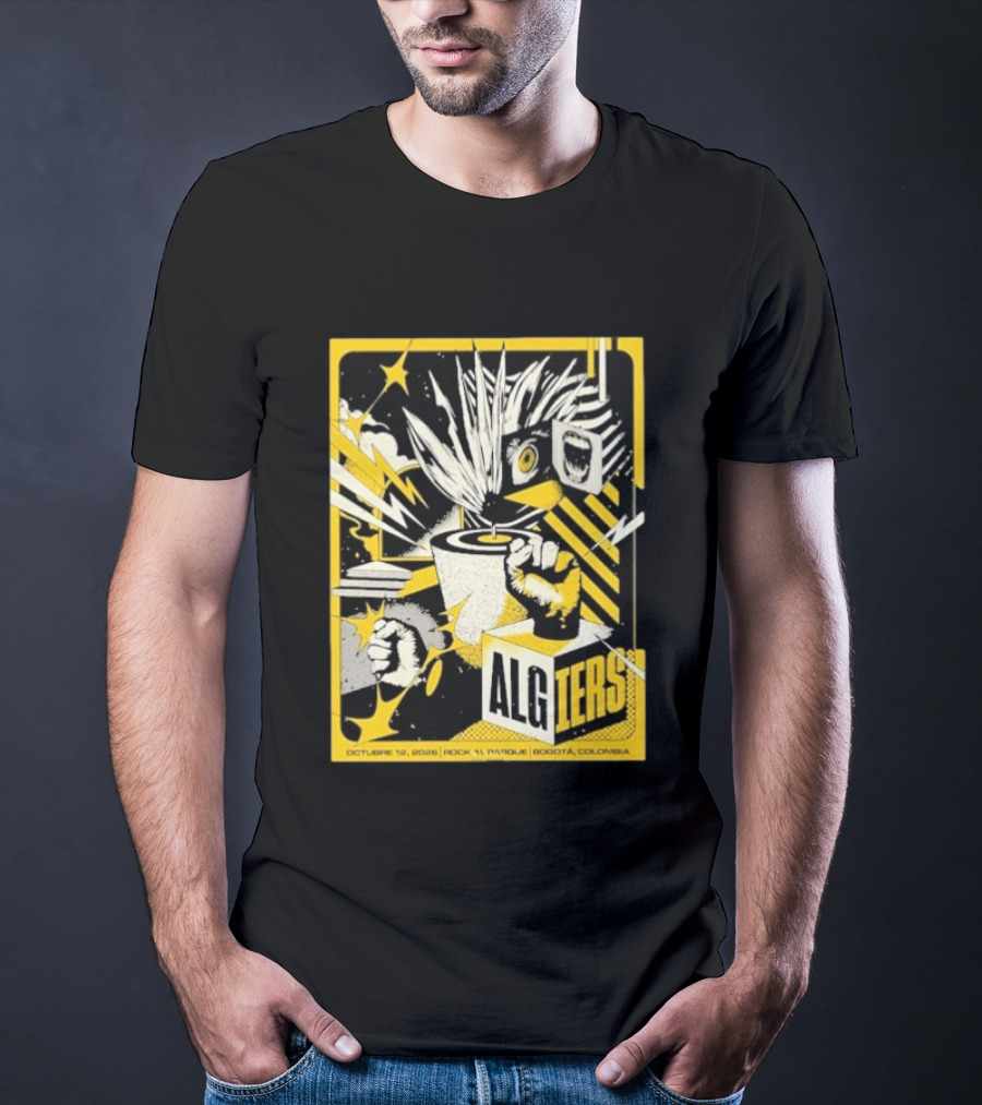 Algiers Live October 12 2026 Rock Al Parque Bogotá Colombia Event T-Shirt