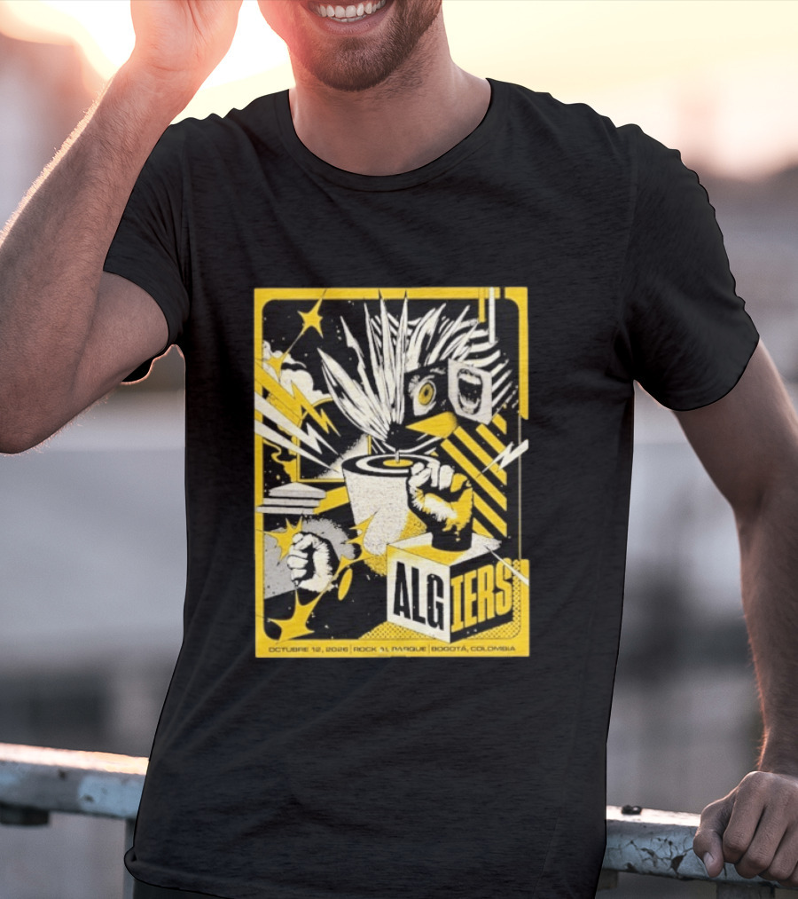 Algiers Live October 12 2026 Rock Al Parque Bogotá Colombia Event T-Shirt