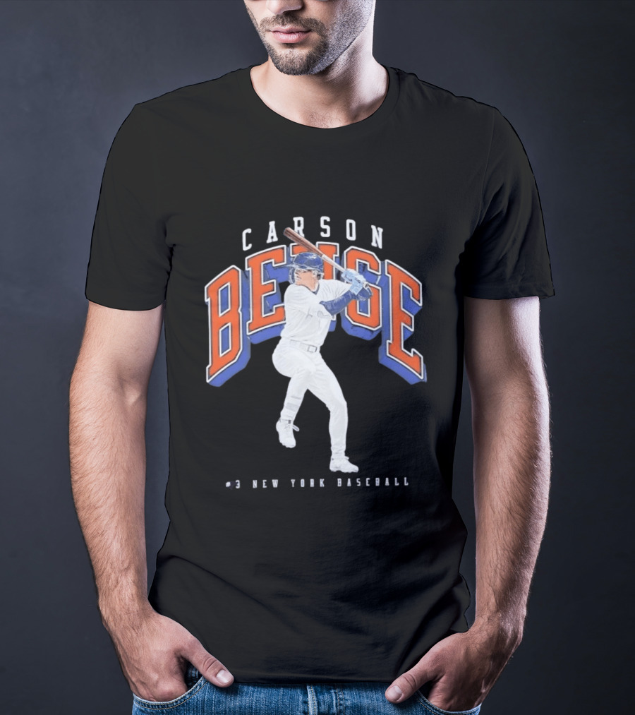 Carson Benge No 3 New York Baseball Mets T-Shirt