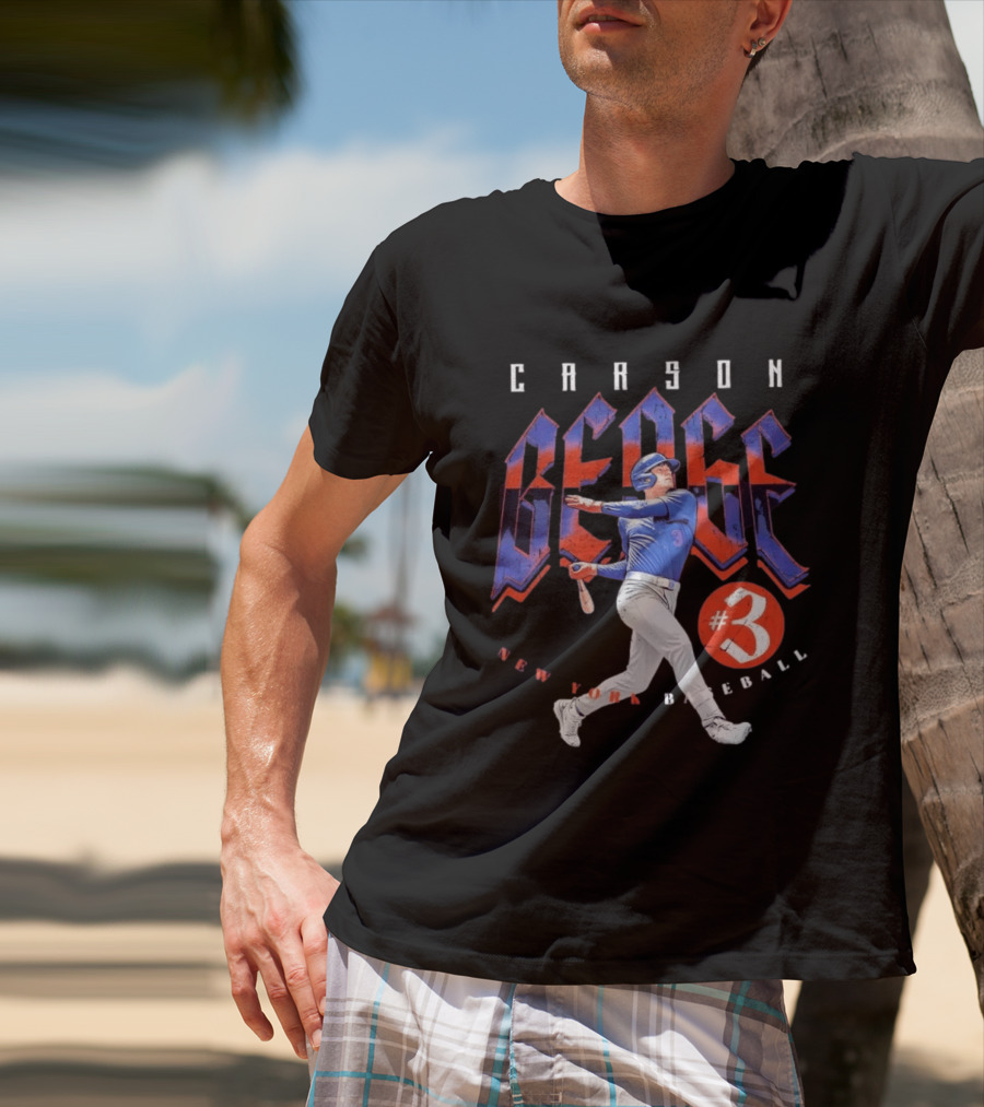 Carson Benge #3 New York Baseball T-Shirt