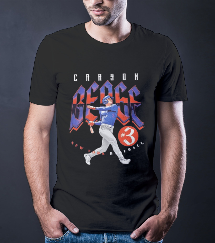 Carson Benge #3 New York Baseball T-Shirt